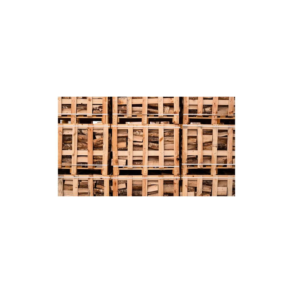 Alved halvpall 1,0 m³ ugnstorkad ved med mild doft – VedOnline.se